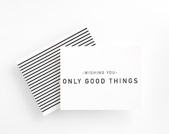 Best Wishes Cards, Thinking of You Cards for Loved Ones, Wishing You Only Goods Things, feel better card