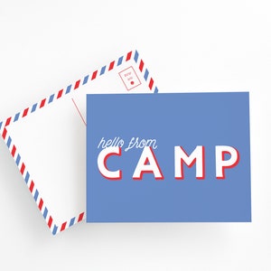 Set de escritura para campamento de verano para niños, set de postales de verano, set de postales para campamento de niñas, set de postales para campamento de verano para niños, papelería para niños, papelería para niñas