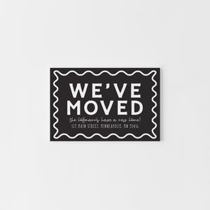 Custom We've Moved-kaarten: gepersonaliseerde verhuisaankondigingen | Nieuwe adreskaartjes | Moderne adreswijzigingskaarten