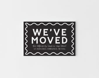 Custom We’ve Moved Cards – Personalized Moving Announcements | New Address Cards | Modern Change of Address Postcards