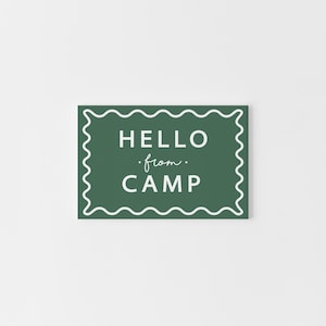 Set de postales para campamento de verano, papelería divertida y colorida para niños, artículos esenciales para campamento, paquete de ayuda para campamento, para mantenerse en contacto, correo de felicitación para los campistas.