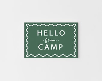 Summer Camp Postcard Set, Fun & Colorful Camp Stationery for Kids, Camp Essentials, Camp Care Package, Stay in Touch, Happy Mail for Campers