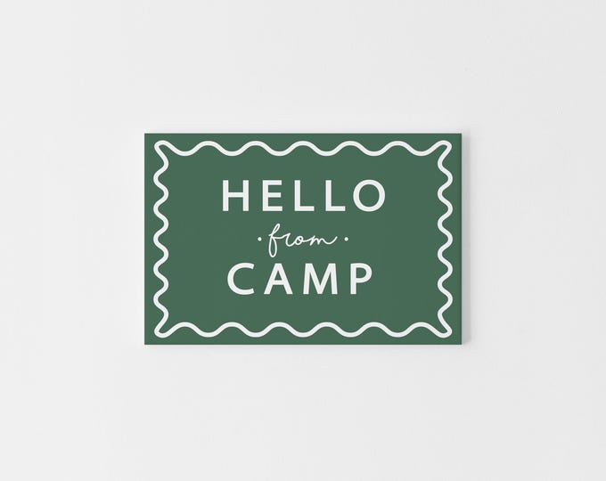 Summer Camp Postcard Set, Fun & Colorful Camp Stationery for Kids, Camp Essentials, Camp Care Package, Stay in Touch, Happy Mail for Campers