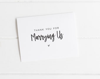 Cartes de remerciement de mariage - carte de remerciement de nous avoir épousés, cartes de mariage pour les jeunes mariés, papeterie de mariage, carte de remerciement de mariage