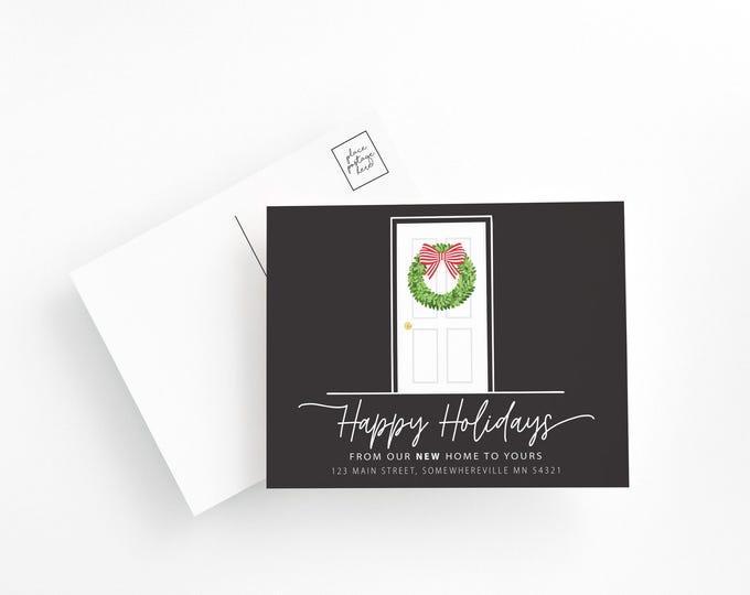 Holiday Moving Announcements, New Home Christmas Postcard, Personalized Holiday Move Announcement