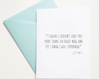 ANNIVERSARY CARDS - Anniversary card for Husband or Wife, First Anniversary Card, Anniversary Cards, Love Card, Quote Cards, Love Quote Card