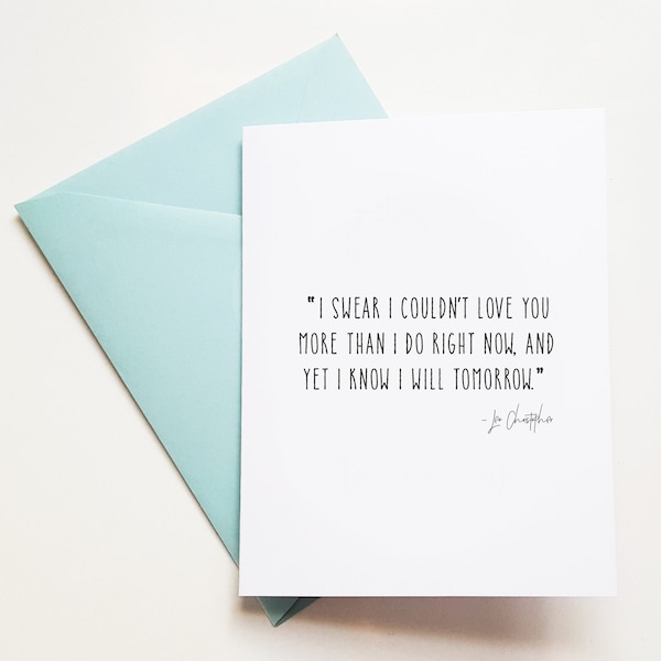 ANNIVERSARY CARDS - Anniversary card for Husband or Wife, First Anniversary Card, Anniversary Cards, Love Card, Quote Cards, Love Quote Card