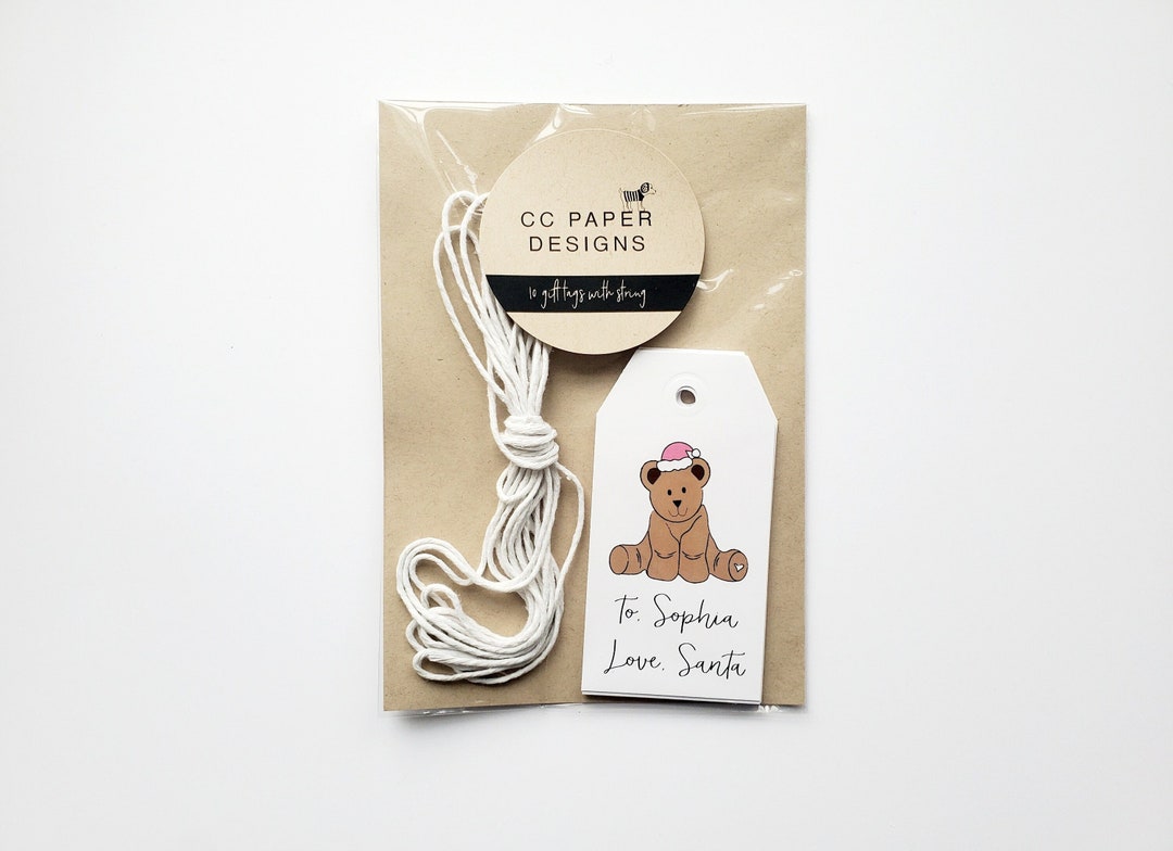 Cute Personalized Gift Tags for Kids From Santa Custom Etsy