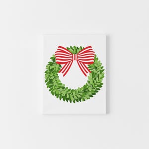 Tarjetas adjuntas navideñas sencillas para regalos navideños, papelería navideña, notas plegadas con forma de corona navideña