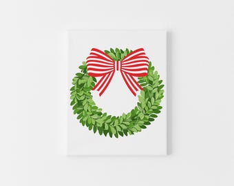 Tarjetas adjuntas navideñas sencillas para regalos navideños, papelería navideña, notas plegadas con forma de corona navideña