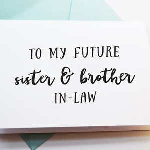 Tarjeta para futuros hermanos / Tarjeta para futuros hermanos / Tarjeta de despedida / Tarjeta de boda / Tarjeta de pareja / Tarjeta de agradecimiento