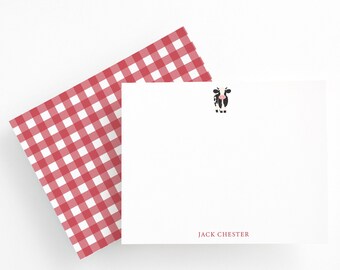 Personalized Stationery, Baby Cow Stationery Set, Flat Stationery Set for Farm Birthday , Baby Shower Gifts, Cow Thank You Notes