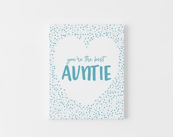 To the best auntie On Your Birthday, Auntie Birthday Card, Aunty Birthday Card, Birthday Card For Aunt, Card for Aunt, To my Aunt