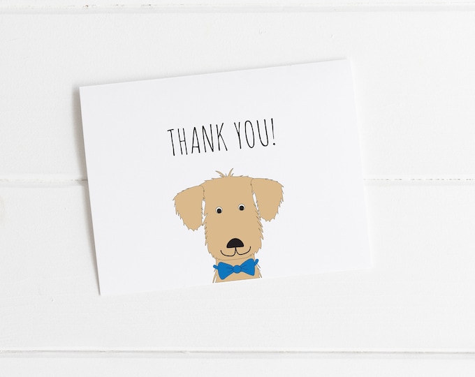 BOYS STATIONERY SET, Boys Stationary, Boy Notecards, Dog Birthday Party, Dog Thank You Cards, Pen Pal Kit, Kids Writing Set, Dog Writing Set