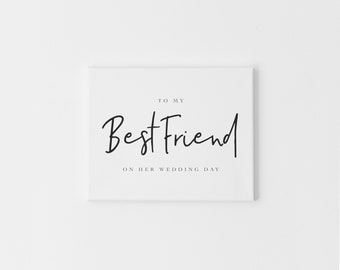 Best Friend On Your Wedding Day, Card For Sister Wedding Day, Card To Sister, Wedding Day Sister Card, Wedding Day Card for Daughter