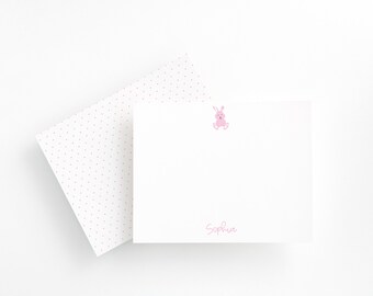 Bunny Baby Shower Thank You Cards, Personalized Baby Thank You Cards, Baby Stationery, Baby Stationary, Baby Thank You Cards, Newborn Gift