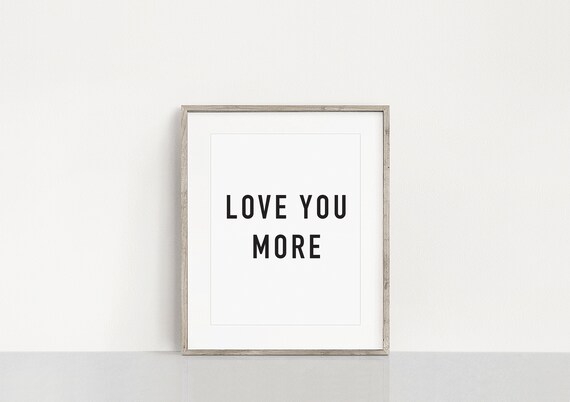 Black and White Love Quote Printable Black White Print Black | Etsy