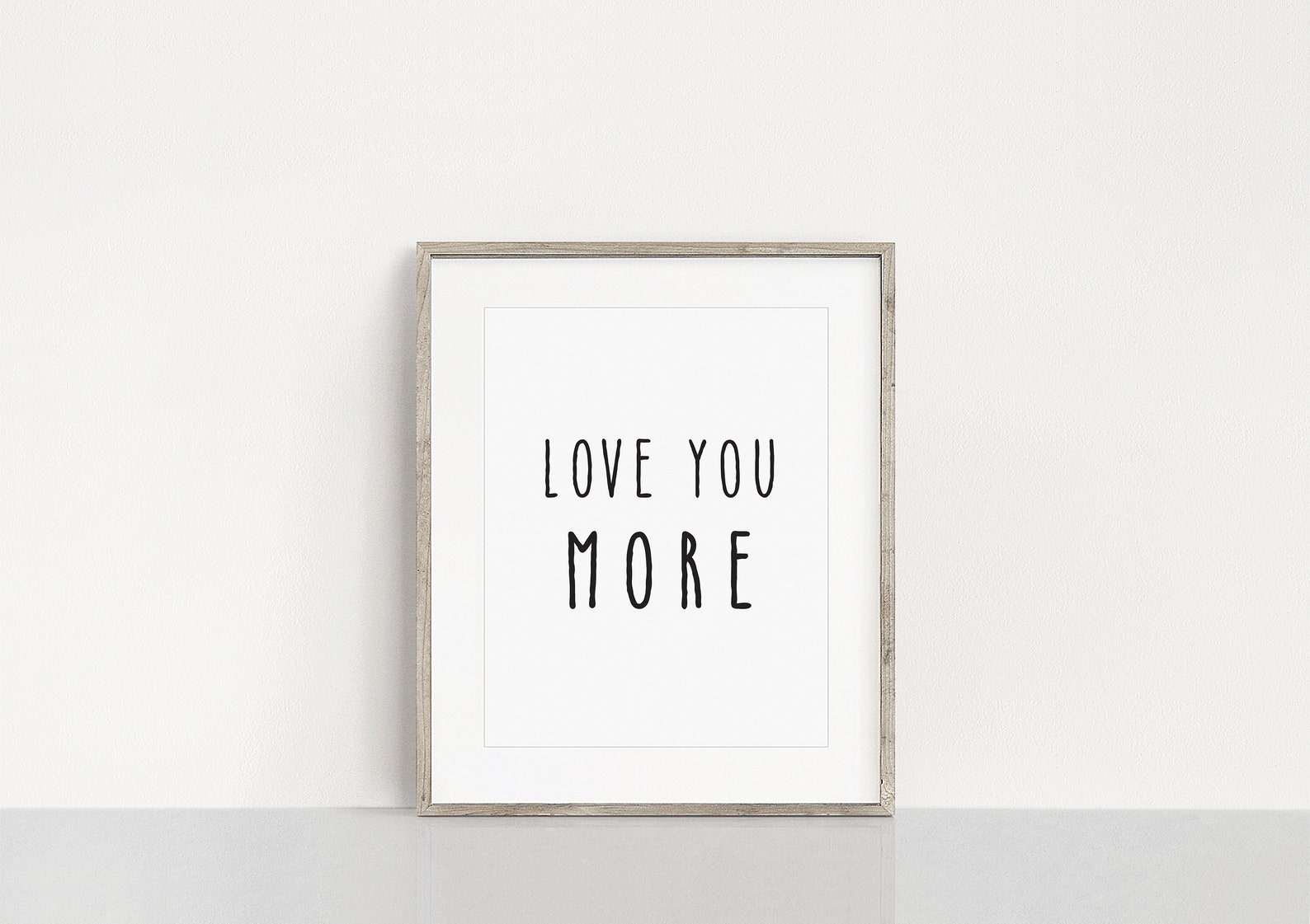 LOVE YOU MORE Wall Art I Love You Wall Decor Love You More Etsy