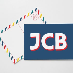 Monogramm-Postkarten-Set für Kinder, Personalisierte Kinder-Postkarten, Benutzerdefinierte Danksagungskarten für Kinder, Personalisierte Dankesnotizen, Benutzerdefinierte Postkarten