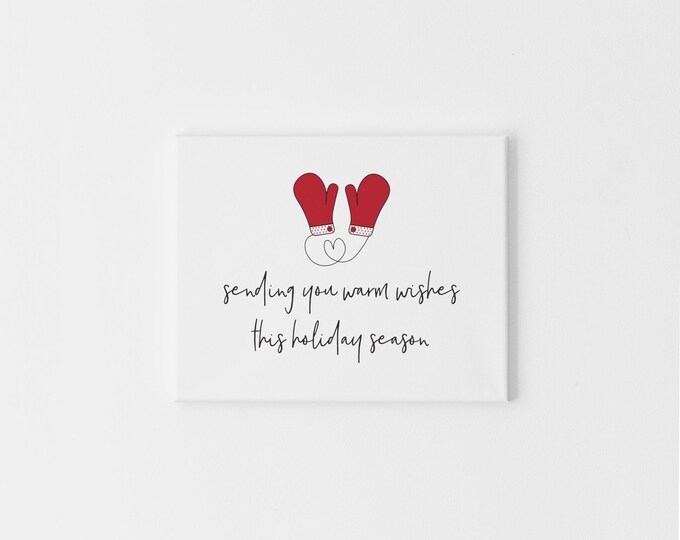 CHRISTMAS POSTCARDS - Set of 10 Sending You Warm Wishes this Holiday Season Postcards, Holida Postcards, Christmas Postcards Set, Postcards