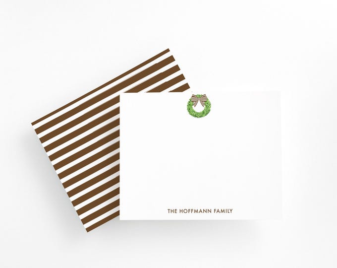 Personalized Stationery Set, Christmas Stationery Set, Holiday Enclosure Card Set, Personalized Teacher Gifts