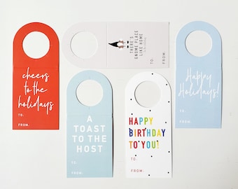 Wine Bottle Gift Tags, Wine Bottle Gift Label, Wine Bottle Gift Wrap, Liquor Bottle Tags, Wine Bottle Wrap, Wine Bottle Labels Birthday