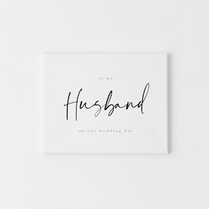 Tarjeta del DÍA DE LA BODA para el esposo, tarjeta del día de la boda para el esposo, carta a mi esposo el día de nuestra boda, tarjeta de boda de la esposa