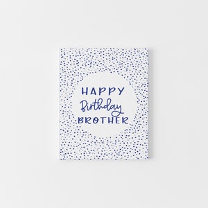 Tarjeta de cumpleaños para hermano, Tarjeta de feliz cumpleaños hermano, Tarjeta para hermano en su cumpleaños, Tarjeta para hermano, Tarjeta de cumpleaños para él