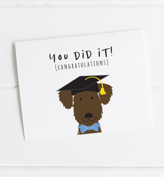You Did It Congratulations Cards for College and High School Graduates,  Class of 2020 Graduation Cards, Cards of Encouragement for Seniors - Etsy