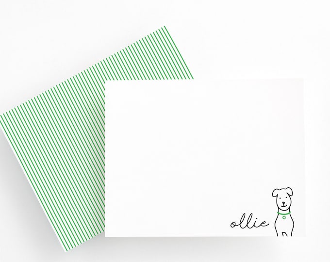Custom Dog Stationery Set, Personalized Set of Notecards and Envelopes, Custom Stationery Set, Dog Stationery, Colorful Notecards