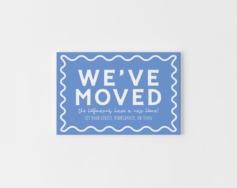 Nautical Moving Announcement Card – We've Moved New Address Card – Coastal Change of Address – Ocean-Inspired Housewarming Announcement