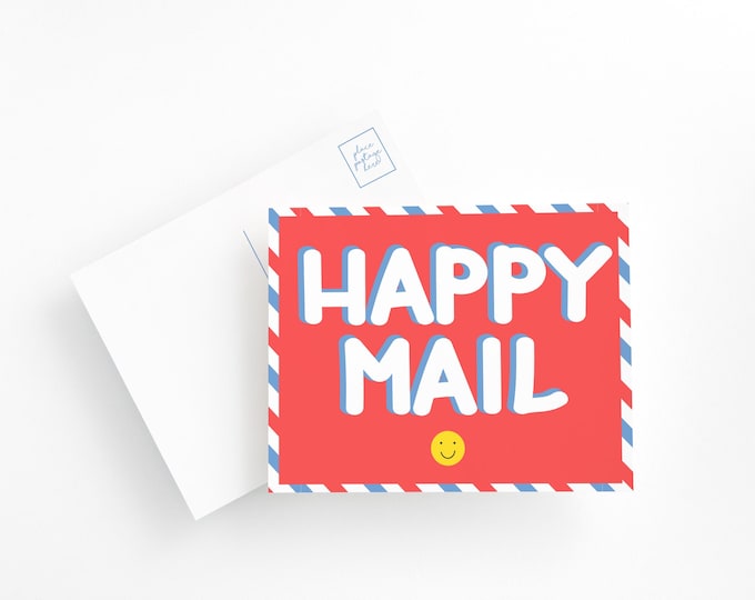 Kids Happy Mail Postcards | Encouraging and Fun Snail Mail Cards for Children | Pen Pal and Greeting Cards