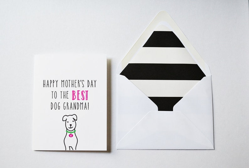 PRINT AT HOME Mother's Day Card From Dog to Dog Grandma, Happy Mothers ...