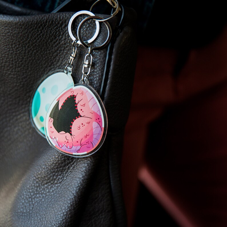 Crocodile Egg Acrylic Keychain Croc Charm Croc Keychain Etsy