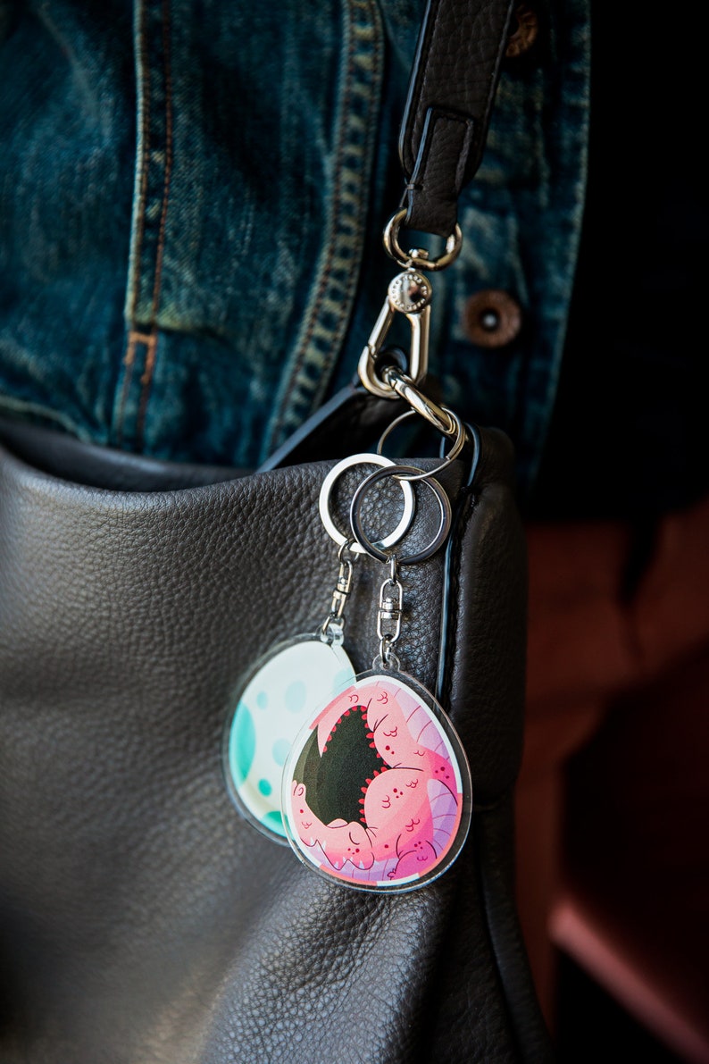 Crocodile Egg Acrylic Keychain Croc Charm Croc Keychain Etsy