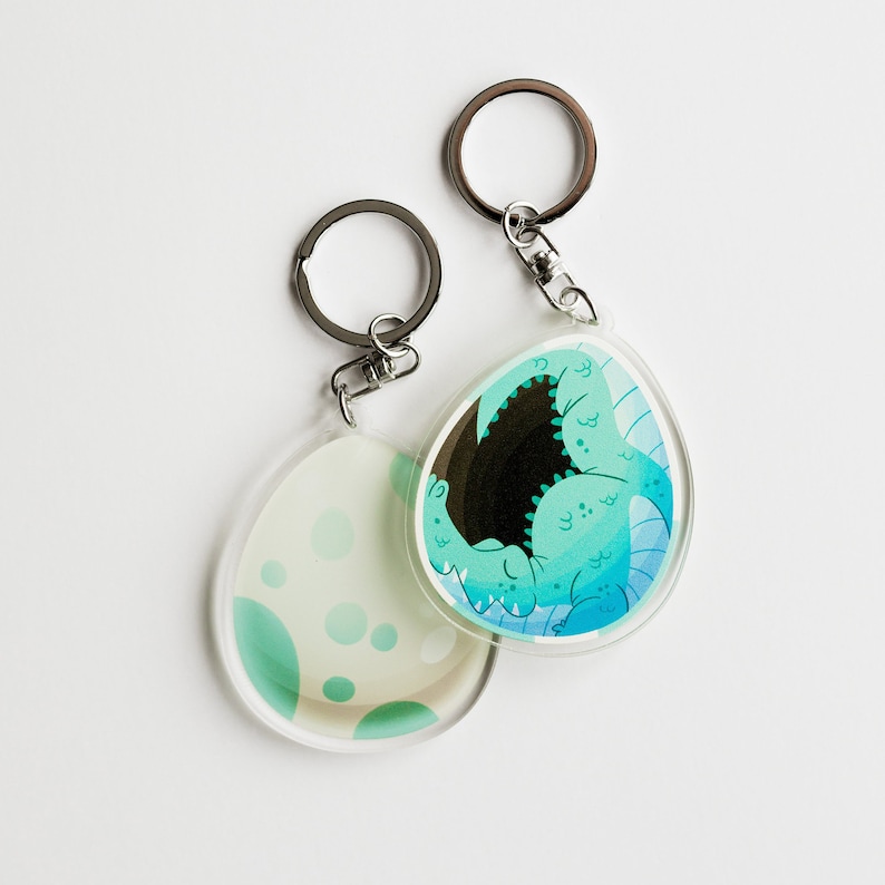 Crocodile Egg Acrylic Keychain Croc Charm Croc Keychain Etsy
