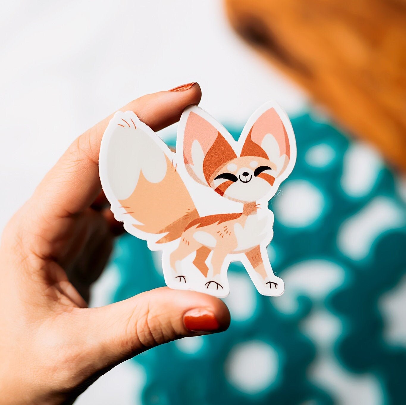 Fennec Fox Vinyl Sticker Fennec Fox Sticker Cute Sticker Etsy
