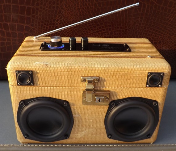 suitcase boombox