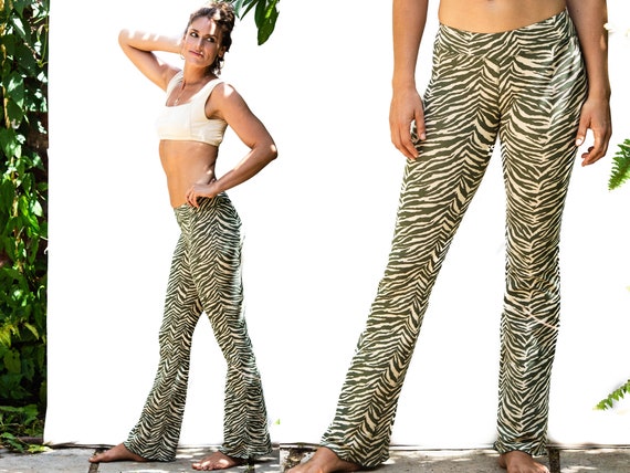 black bootleg leggings