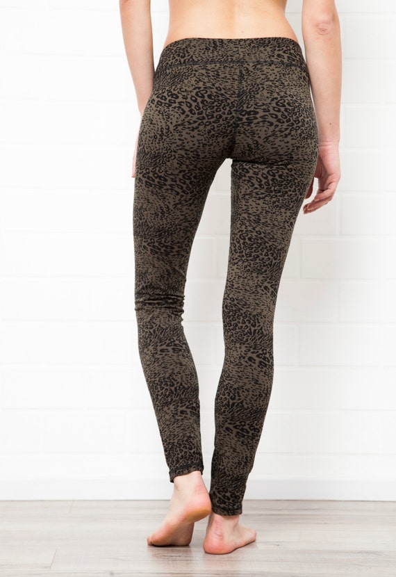 Leopard Leggings 80s Rock Leggings for Women Yoga Leggings