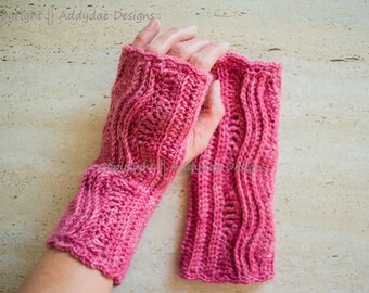 Brindabella Mitts (US & UK crochet terms)