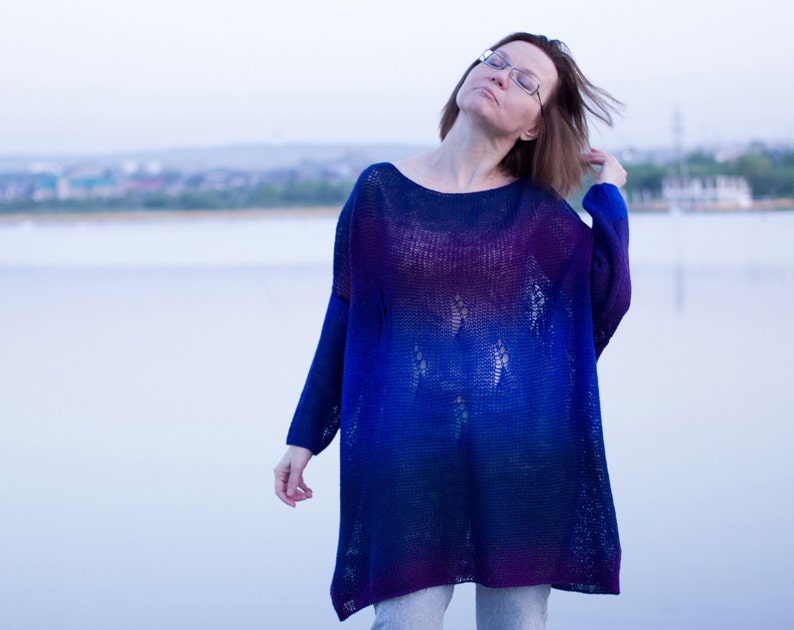 KNITTING PATTERN Plus size sweater Wool sweater Women knit Etsy