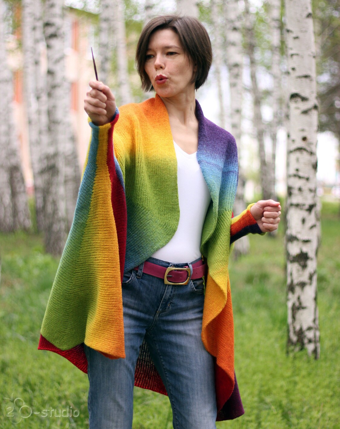 rainbow sweater knitting pattern