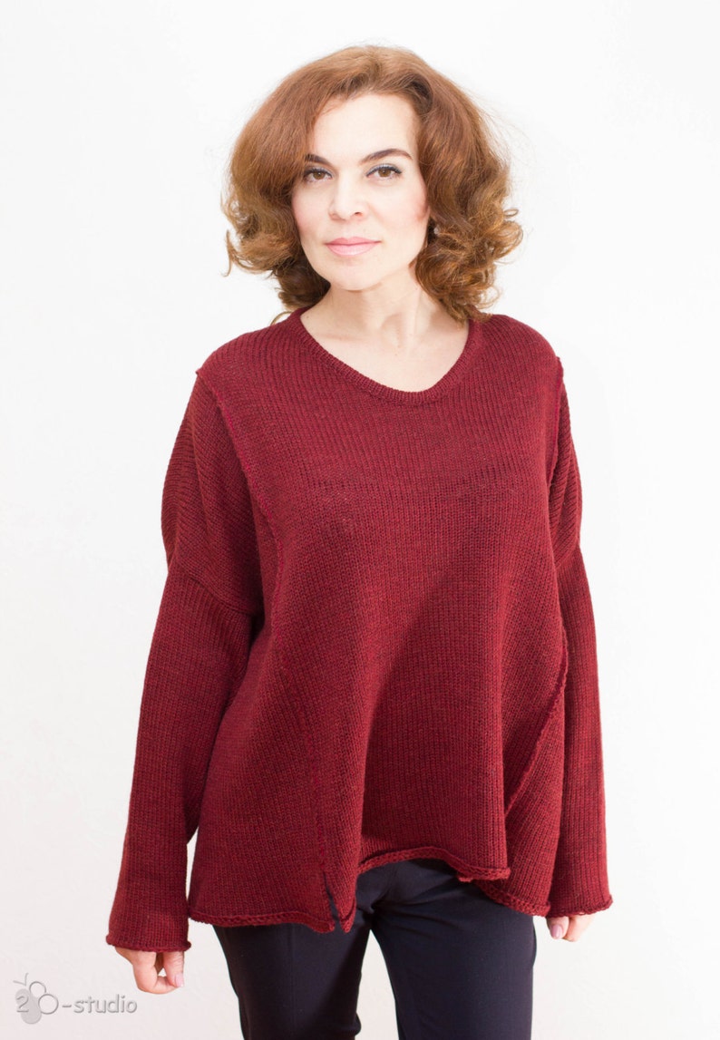 KNITTING PATTERN Oversize Sweater with detachable cowl Etsy
