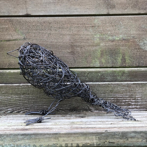 Wire Bird Sculpture Etsy UK