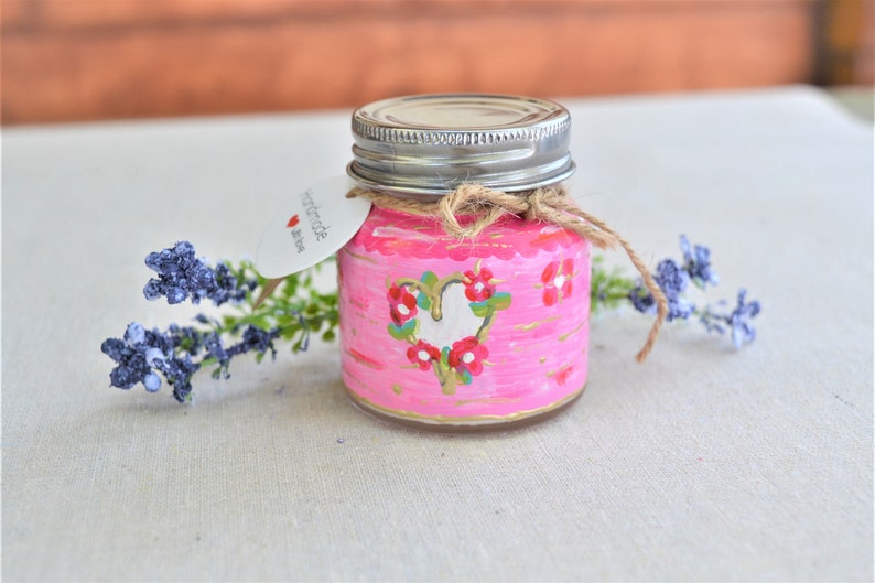 Wedding Candle Handpainted and Handpoured with Natural ingredients
