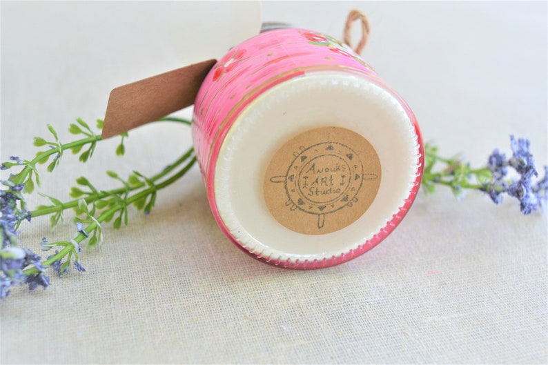 Wedding Candle Handpainted and Handpoured with Natural ingredients
