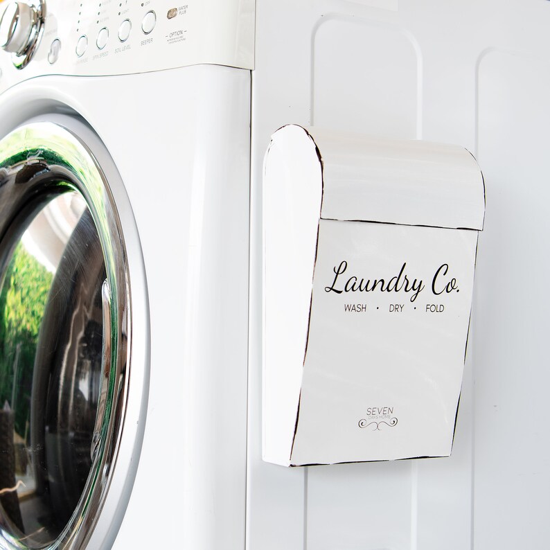 Laundry Room Decoration Laundry Accessory Lint Bin Rustic Etsy