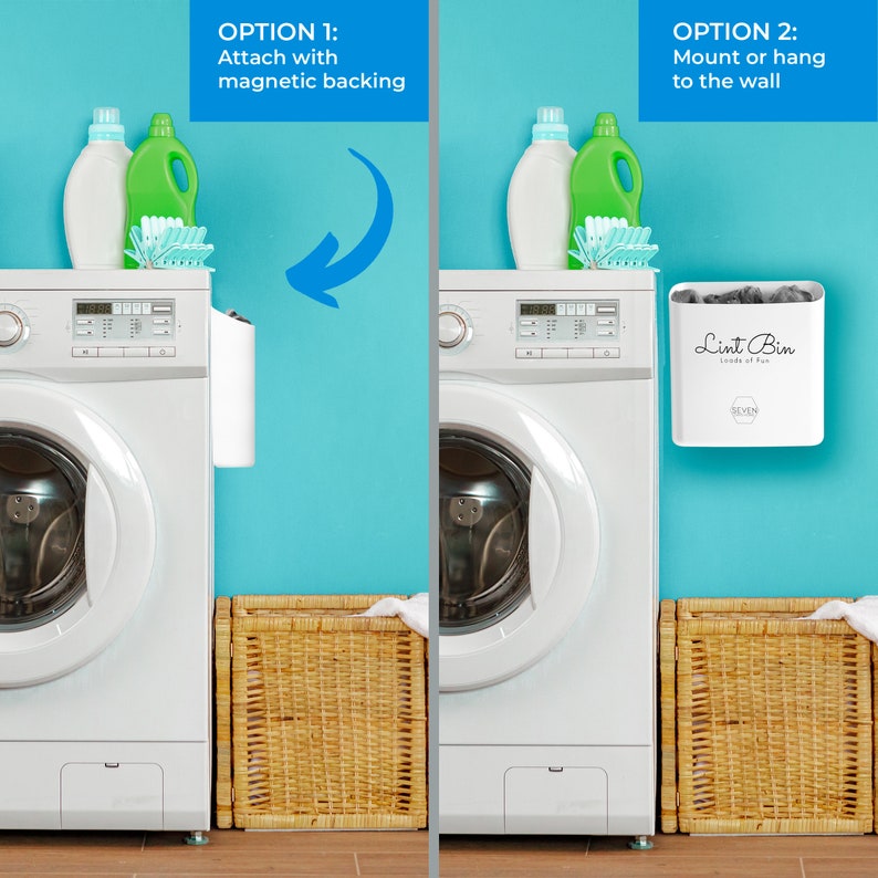 Lint Bin for Laundry Room Decor Accessories Laundry Etsy