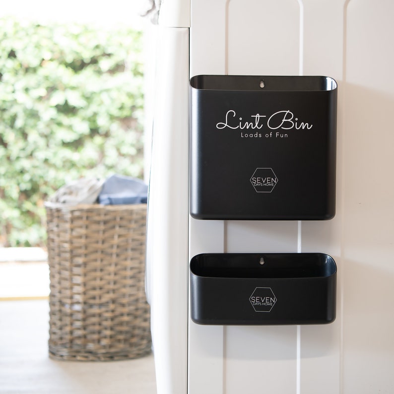 Lint Bin for Laundry Room Decor Accessories Laundry Etsy